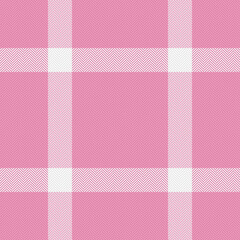 Plaid seamless textile. Check texture vector. Tartan background fabric pattern.