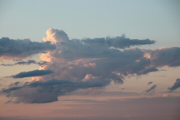 sunset in the clouds