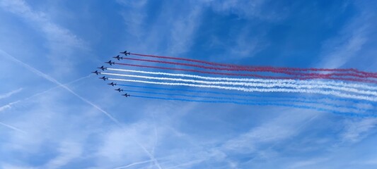 French flag in the sky