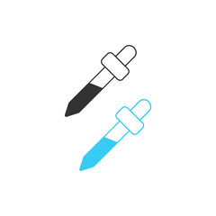 Dropper icon. Medicine object set line vector ilustration.