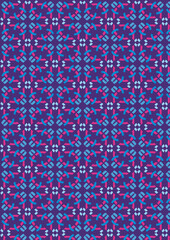 seamless pattern with blue tiles