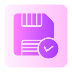 floppy disk gradient icon