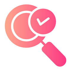 magnifying glass gradient icon