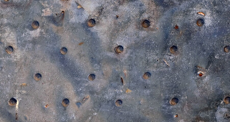 Old metal plate. For use as a background or texture.