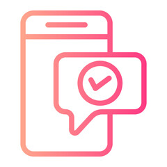 text message gradient icon
