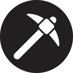 pickaxe glyph icon