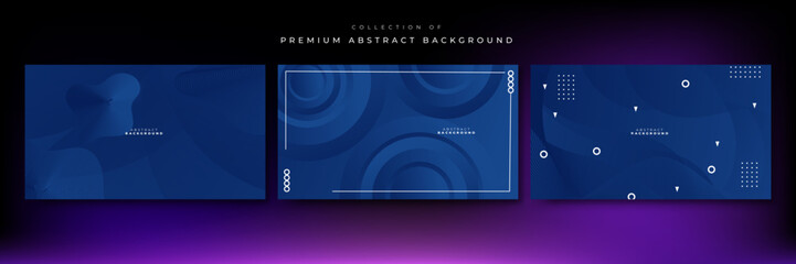 Modern abstract blue background design