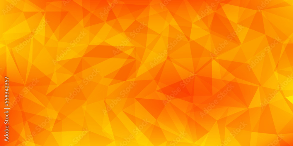 Poster abstract orange triangle texture background. vector illustration