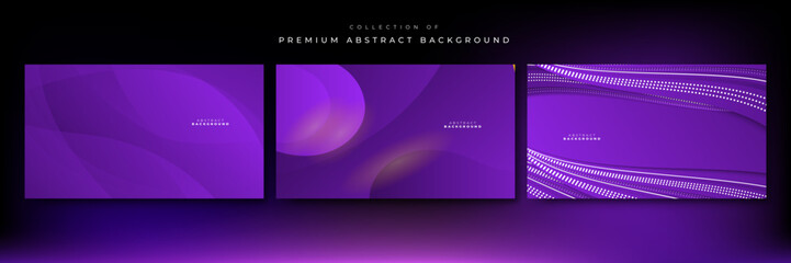 Modern purple geometric shapes corporate abstract technology background. Vector abstract graphic design banner pattern presentation background web template.