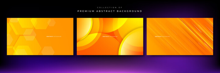 Abstract orange background with modern trendy fresh color for presentation design, flyer, social media cover, web banner, tech banner