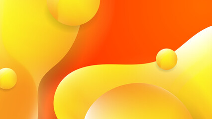 Abstract colorful orange curve background