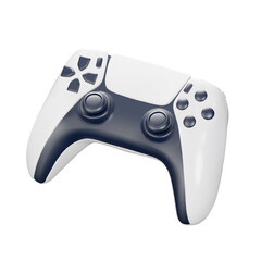 Gamepad 3d object. game controller. Isolated on transparent background