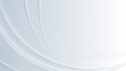 Abstract white grey geometric shapes background. Vector illustration abstract graphic design banner pattern presentation background wallpaper web template.