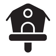 bird house glyph icon
