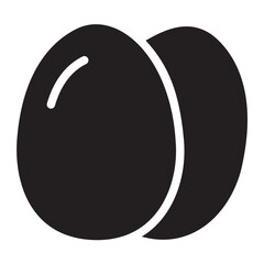egg glyph icon