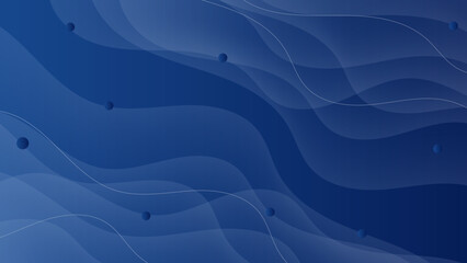 Abstract geometrical dark blue with 3d banner background. illustration vector design