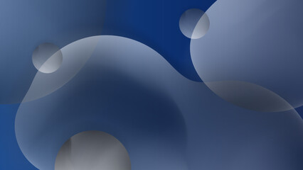 Abstract dark blue geometric shapes light silver technology background vector. Modern diagonal presentation background.
