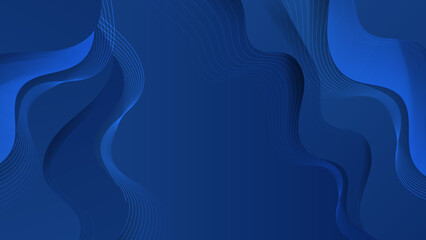 Abstract dark blue background with modern trendy fresh color for presentation design, flyer, social media cover, web banner, tech banner