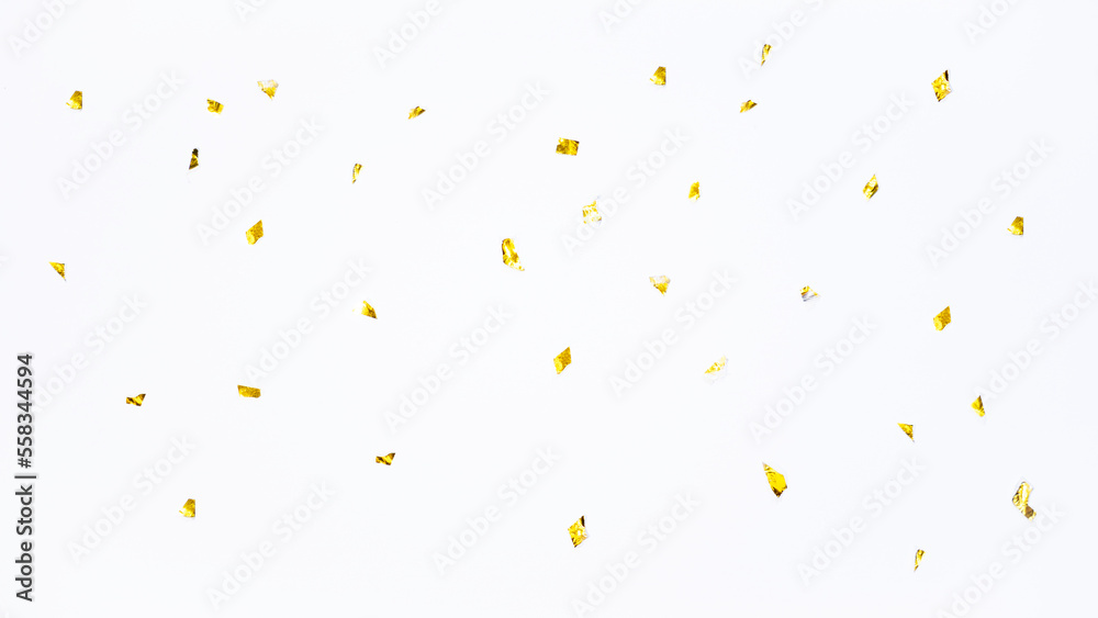 Poster Abstract golden confetti particle pattern for luxury background