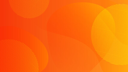 Modern orange geometric shapes corporate abstract technology background. Vector abstract graphic design banner pattern presentation background web template.