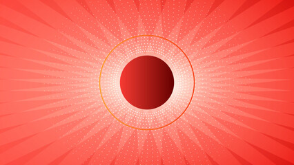 Abstract red geometric shapes 3d background. Vector illustration abstract graphic design banner pattern presentation background wallpaper web template.