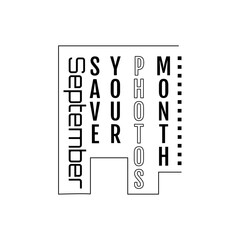 Save Your Photos Month. Suitable for greeting card poster and banner