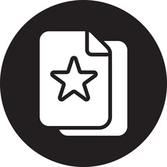 star document glyph icon