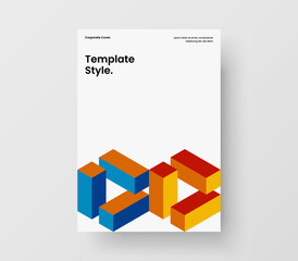 Premium presentation A4 design vector layout. Simple geometric hexagons banner illustration.