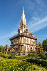 Naklejka premium Wat Chalong Thai Buddhist Temple Phuket Thailand