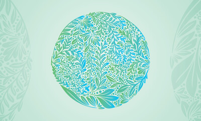 Elegant Handmade Nature Vector Design Artwork