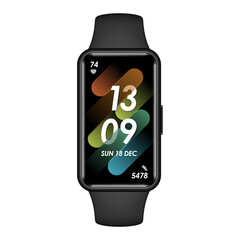 Smart watch isolated on white. Fitness bracelet. Smart Band