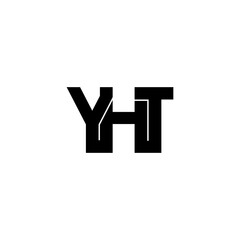 yht letter initial monogram logo design