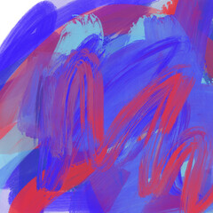 Abstract colorful brushstroke painting – vibrant textured background in pastel and bold hues, artistic hand-drawn design for modern graphic projects and creative layouts