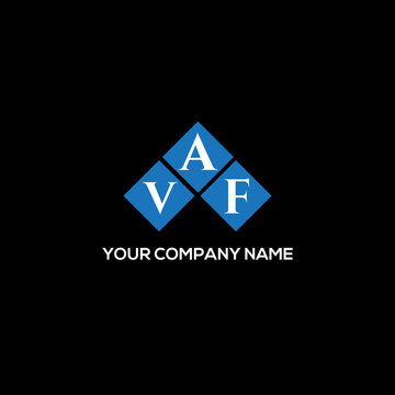 VAF letter logo design on BLACK background. VAF creative initials letter logo concept. VAF letter design.