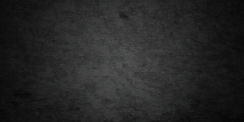 Dark black stone wall grunge backdrop texture background. monochrome slate grunge concrete wall black backdrop vintage marbled textured border background.