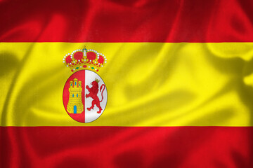 Grunge 3D illustration of Spain flag