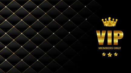 gold crown on black background, black and gold background, anniversary label with ribbon, black and gold label with ribbon, luxury gold and black exclusive premium vip card for club members only, vip 