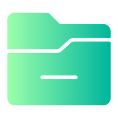 Delete Folder gradient icon