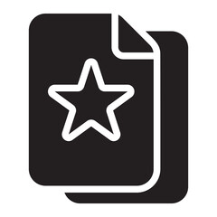 star document glyph icon