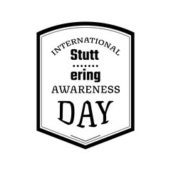 Vector illustration on the theme of International Stuttering awareness day observed each year on October 22 across the globe.