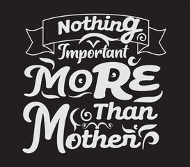 Mother Love Quotes Typography Design