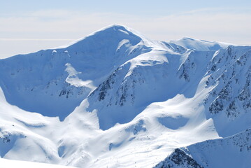 Obraz premium Tatry, góry, zima, śnieg, dolina, TPN, krajobraz, panorama,