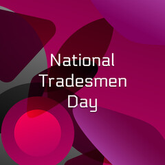 Vector illustration on the theme of National Tradesmen Day