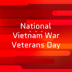 Vector illustration on the theme of 
National Vietnam War Veterans Day