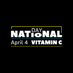Vector illustration on the theme of National Vitamin C Day