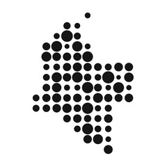 Colombia Silhouette Pixelated pattern map illustration