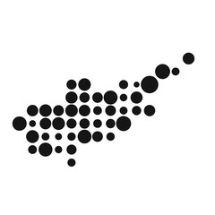 Cyprus Silhouette Pixelated pattern map illustration