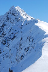 Świnica, Tatry, góry, zima, śnieg, szczyt,