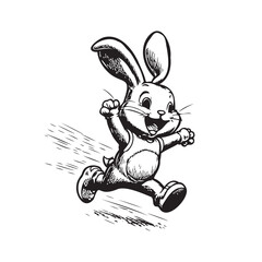 Rabbit running