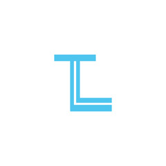 Vector letter tl logo design vector illustration